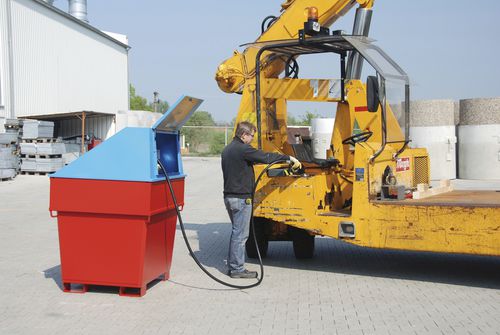 Diesel-Betankungsstation - MD 800 - Bauer - mobil / aus lackiertem Stahl