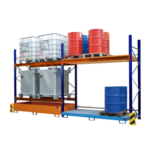 Warenlager-Regal - PR series - Bauer - modular / Paletten / für Cubitainer