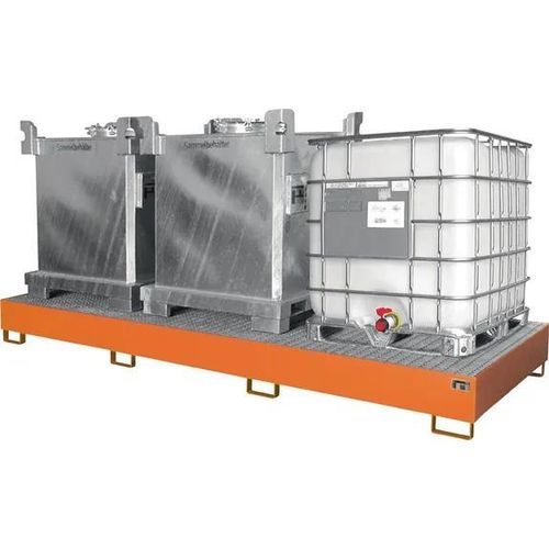Auffangwanne für Fässer - Bauer - Stahl / mit verzinktem Gitterrost