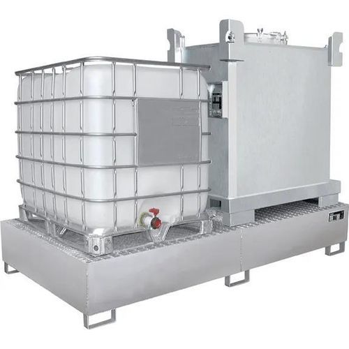 Auffangwanne für IBC-Container - Bauer - für Fässer / Edelstahl / für den Innenbereich