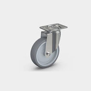 Lenkrolle - 85  - RÄDER-VOGEL RÄDER- UND ROLLENFABRIK GMBH & CO. KG - mit Grundplatte / mit Kugellager / thermoplastisches Gummi