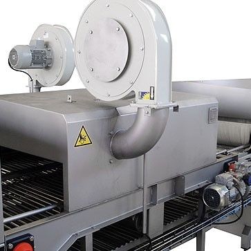 Spül- und Ausblas-Maschine / Flaschen - tecnical - für Käse / für Förderbänder / Luft