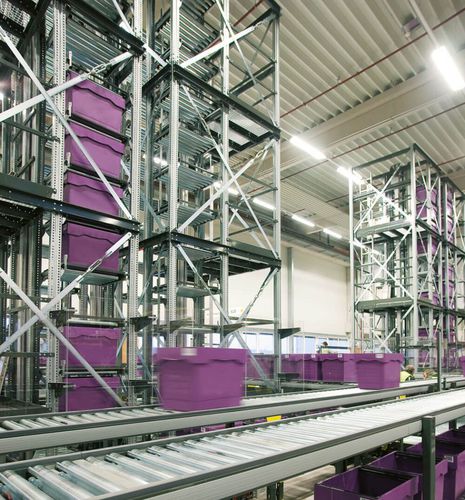Lagerturm für Kartons - Fastbox - KNAPP - für Platte