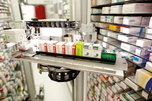 Kommissionieranlage für die Pharmaindustrie - KNAPP