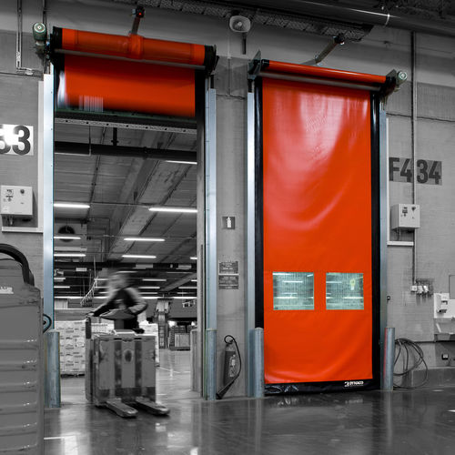 Rolltor - D-501  - Entrematic Dynaco - Edelstahl / für den Innenbereich / Industrie