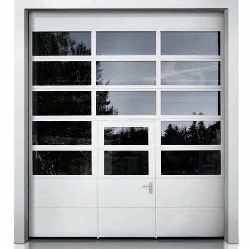 Sektionaltor - I-14F - Entrematic Dynaco - Metall / Glas / für den Innenbereich