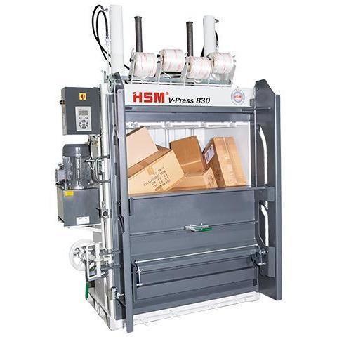 Ballenpresse für Karton - HSM V-Press 830 plus - HSM GmbH + Co. KG - für Papier / für Textilien / für Folien