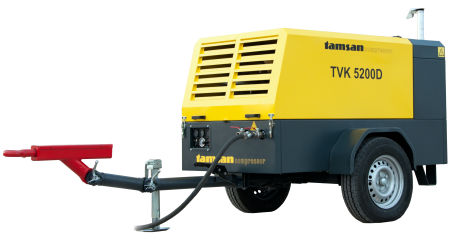 Schraubenkompressor - TVK 5200 D - tamsan compressor - Luft / mit Dieselmotor / mobil