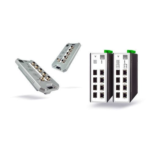 Ethernet-Switch / managed - HIDRA series - ESA elettronica - unmanaged / 5 Ports / 8 Ports