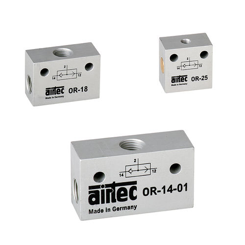 Wechsel-Rückschlagventil - OR series - AIRTEC Pneumatic - Edelstahl / Messing / Aluminium