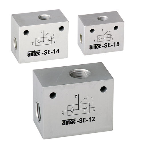 Kugelventil - SE series - AIRTEC Pneumatic - pneumatisch gesteuert / für Luft / Aluminium