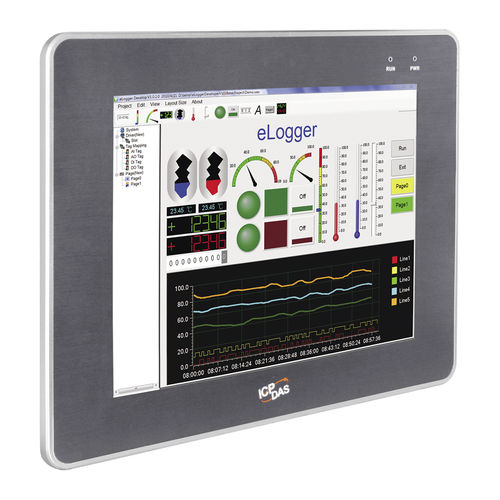 Panel-PC / LCD - iPPC series - ICP-DAS - 15" / 12" / 17"