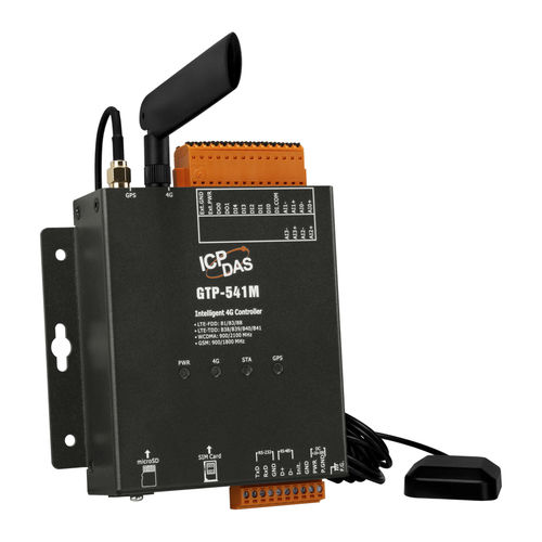 M2M Kontrollgerät / RS422/RS485 - GTP-500M, GTP-230, GTP-541M - ICP-DAS - Modbus / auf DIN-Schiene