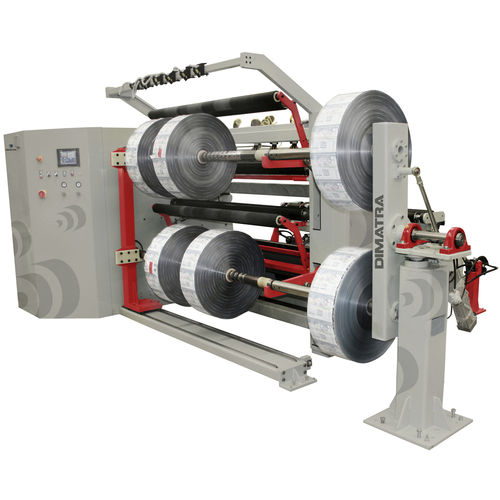 Doppelrevolver-Rollenschneider - Duplex - Dimatra - für Kunststofffolien / automatisch