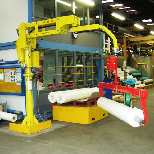 Manipulator für Rollen - DALMEC - pneumatisch / Gabel / für Textilien