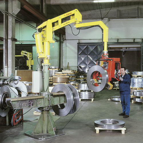 Manipulator für Rollen - DALMEC - pneumatisch / mit Hubmagnet / für mechanische Bauteile