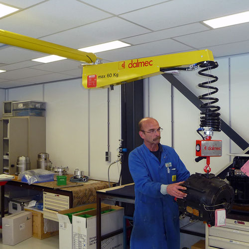 Pneumatischer Manipulator - DALMEC - mit Haken / Umschlag / für mechanische Bauteile