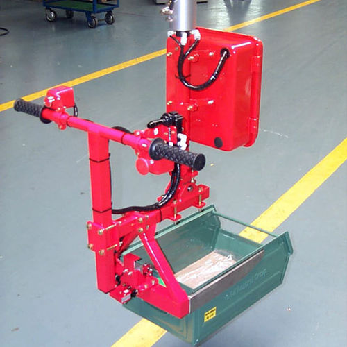 Kisten-Manipulator - DALMEC - pneumatisch / mit Greifsystem / Umschlag