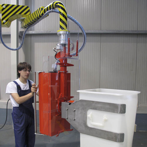 Manipulator für Container - DALMEC - pneumatisch / Gabel / zum Anheben