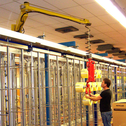 Pneumatischer Manipulator - DALMEC - mit Greifsystem / für Textilien / für Spulen-Handling
