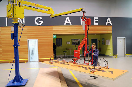 Pneumatischer Manipulator - DALMEC - mit Saugnapf / für Holz / für Baustoffe