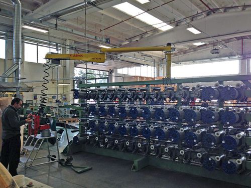 Pneumatischer Manipulator - DALMEC - mit Greifsystem / für Textilien / für Spulen-Handling