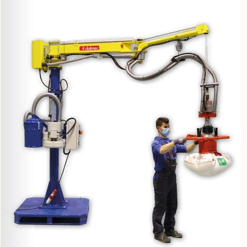 Manipulator für Säcke - POSIFIL-PF - DALMEC - pneumatisch / mit Saugrohr / Umschlag