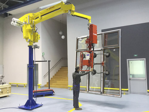 Manipulator für Türen und Fenster - DALMEC - pneumatisch / mit Saugnapf / für Baustoffe