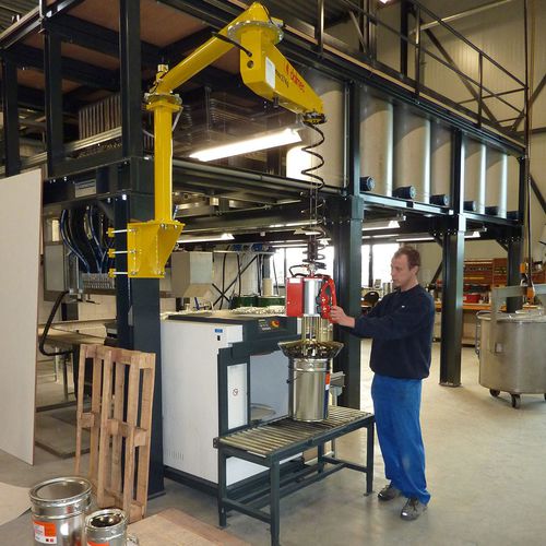 Pneumatischer Manipulator - DALMEC - mit Vielfachaufnahme / für Fässer / Umschlag