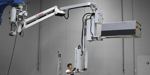Pneumatischer Manipulator - DALMEC - Gabel / zum Entladen / für Container