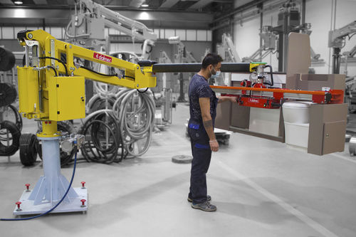 Pneumatischer Manipulator - DALMEC - elektrisch / mit Greifsystem / für Holz