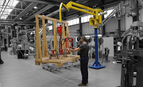 Pneumatischer Manipulator - DALMEC - Gabel / für Holz / Positionierung