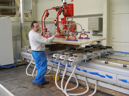 Pneumatischer Manipulator - DALMEC - mit Vakuum / Werkzeug / für Holz