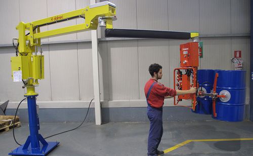 Pneumatischer Manipulator - DALMEC - elektrisch / mit Saugnapf / für Fässer