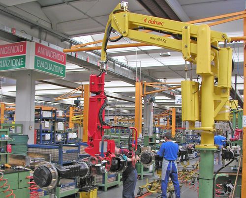 Manipulator für mechanische Bauteile - DALMEC - pneumatisch / mit Greifsystem / Umschlag
