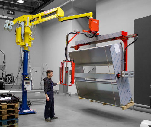 Pneumatischer Manipulator - DALMEC - elektrisch / Spannsystem / für mechanische Bauteile