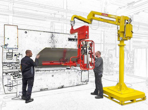 Manipulator für Stahlbleche - DALMEC - pneumatisch / mit Saugnapf / für Baustoffe