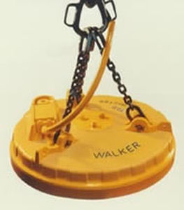 Elektrisch geschalteter Elektro-Lasthebemagnet - SCRAPMASTER® D series - WALKER MAGNETICS - für Schrottumschlag / für Eisenpartikel / zirkulär