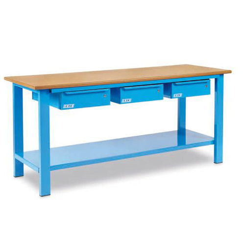 Holzwerkbank - 100 series - OMCN SOLLEVAMENTO - für Werkstatt / mit 3 Schubladen / mit 2 Schubladen