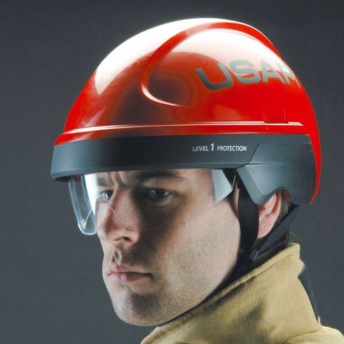 Helm zum Klettern - Cromwell ER1 series - helmets integrated - EN16473 / rot / Schutzbrille