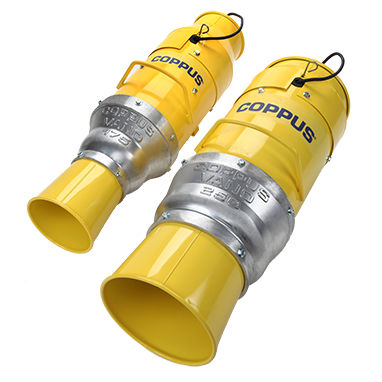 Kanalisierbarer Ventilator - VANO - COPPUS - geräuscharm / horizontal / tragbar
