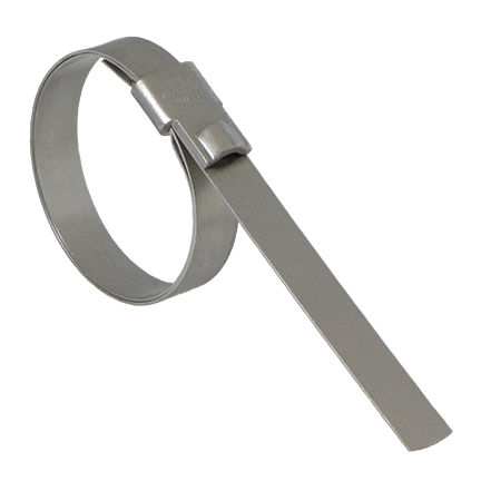 Edelstahl-Schlauchschelle - ULTRA-LOK®  - BAND-IT - mit Zahnarretierungen / mit Lasche / doppelt