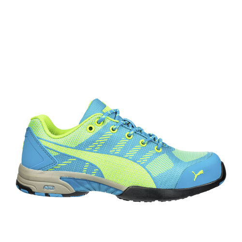 Rutschfeste Sicherheitsschuhe - CELERITY KNIT BLUE WNS LOW - PUMA SAFETY SHOES - stichfest / Hitzeschutz / Elektroschutz