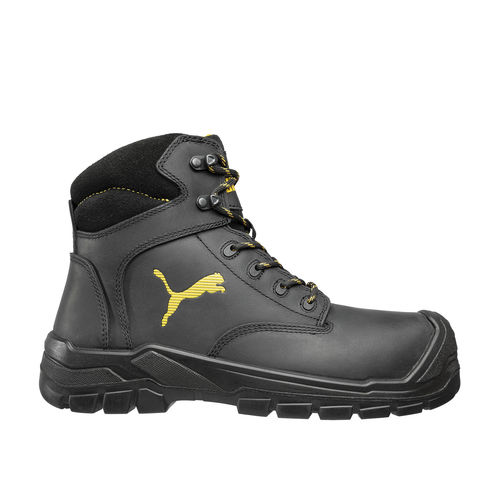 Sicherheitsstiefel für Baustelle - BORNEO BLACK MID - PUMA SAFETY SHOES - rutschfest / stichfest / Hitzeschutz