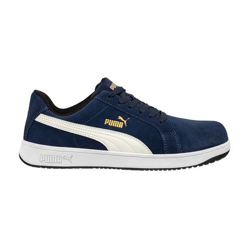 Rutschfester Sicherheitsschuhe - ICONIC SUEDE NAVY LOW - PUMA SAFETY SHOES - stichfest / Hitzeschutz / Zur elektrostatischen Entladung