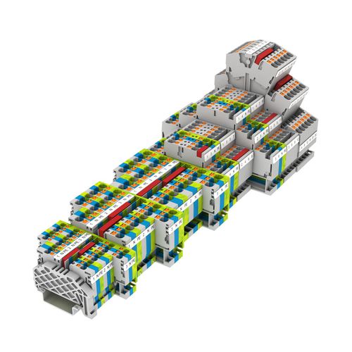 Push-in-Klemmenblock - PRK - CONTA-CLIP Verbindungstechnik GmbH - auf DIN-Schiene / Stromschienen / ohne Schrauben
