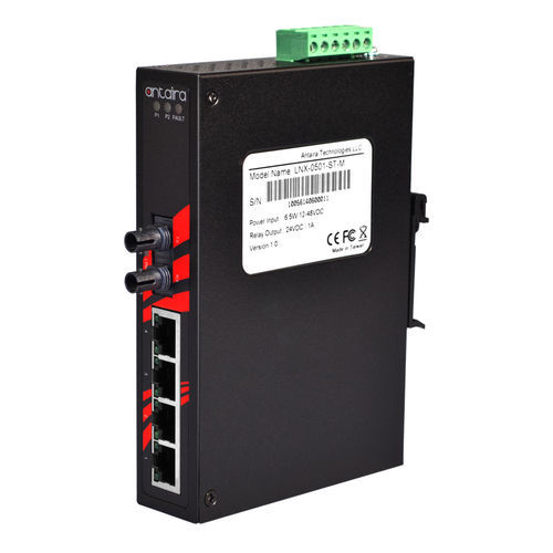 Ethernet-Switch / unmanaged - LNX-0501-ST-S3-T - Antaira Technologies - 5 Ports / für DIN-Schiene / für Wandmontage