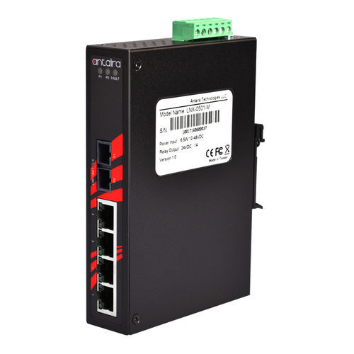 Ethernet-Switch / unmanaged - LNX-0501-S3 - Antaira Technologies - 5 Ports / für DIN-Schiene / für Wandmontage
