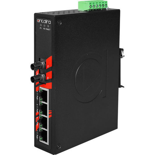 Ethernet-Switch / unmanaged - LNP-0501-ST-S3 - Antaira Technologies - 5 Ports / Einbau / für DIN-Schiene