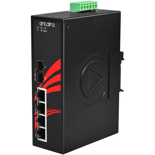 Ethernet-Switch / unmanaged - LNP-0501-M-24-T - Antaira Technologies - 5 Ports / Einbau / für DIN-Schiene